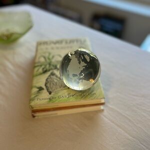 Clear Glass Globe Paperweight